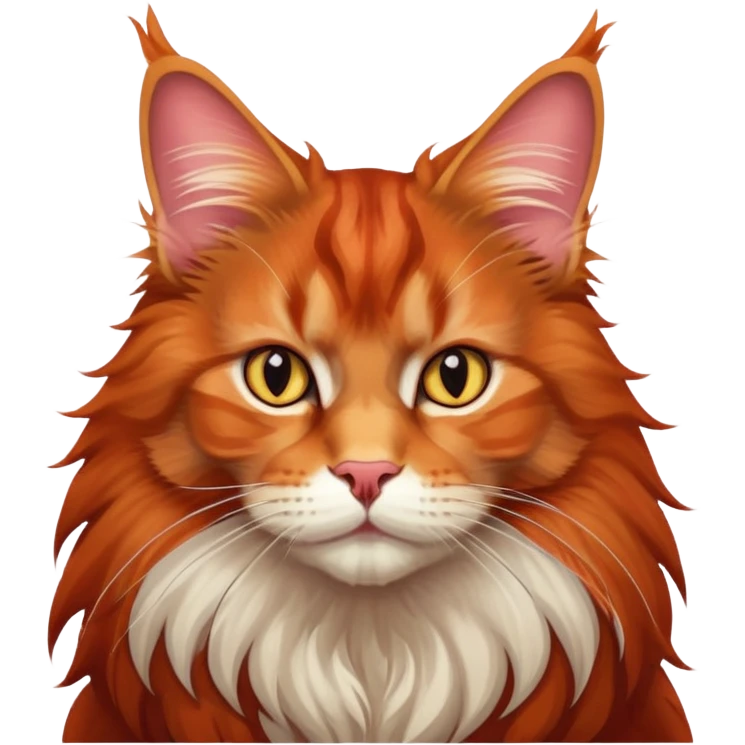 Red Maincoon  emoji