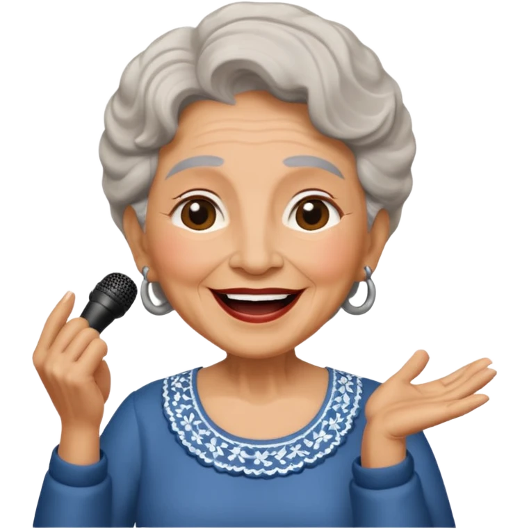 Abuela Cantando emoji