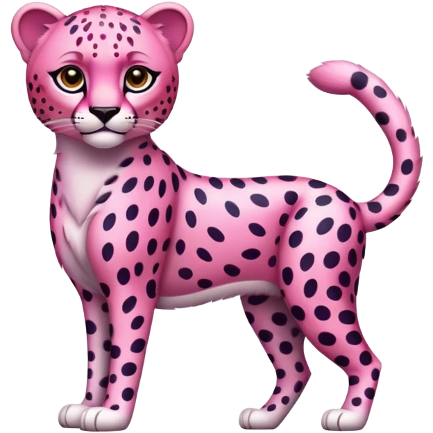 pink cheeta emoji