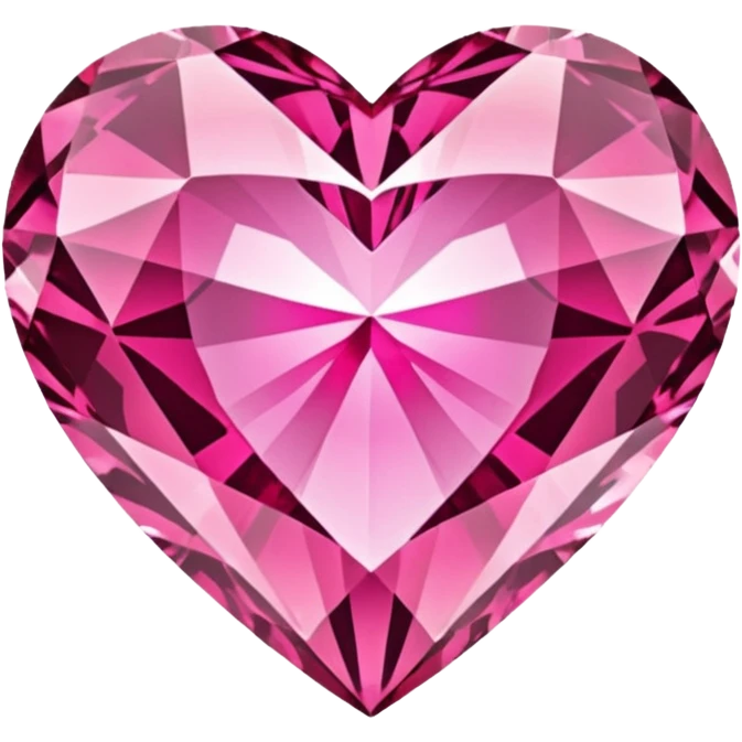 pink diamond heart emoji
