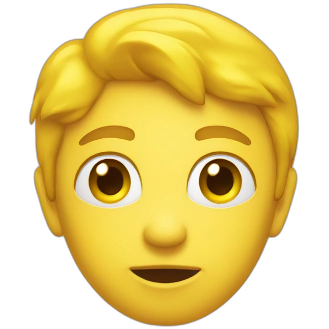 un emoji jaune qui regarde en bas emoji