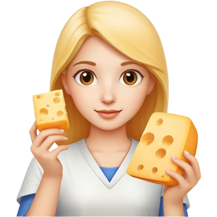 techy girl QA with cheese emoji