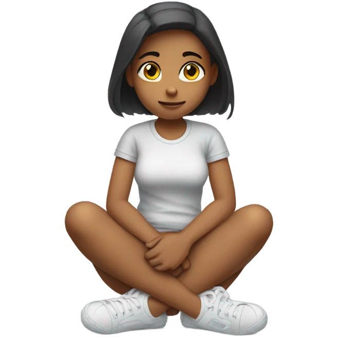 A girl having her period emoji