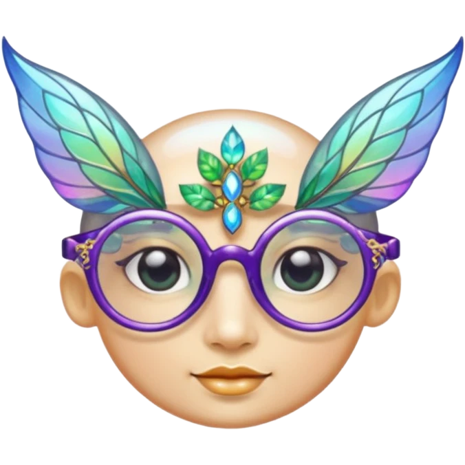 glasses with fae emoji
