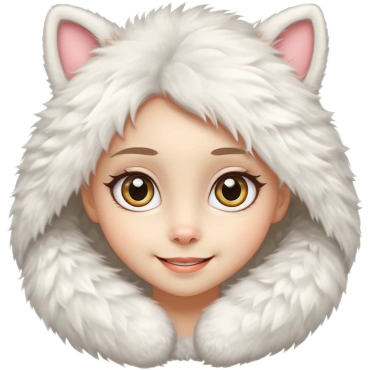 Attractive furry girl emoji