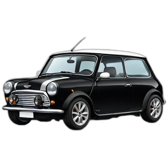 Black mini cooper emoji