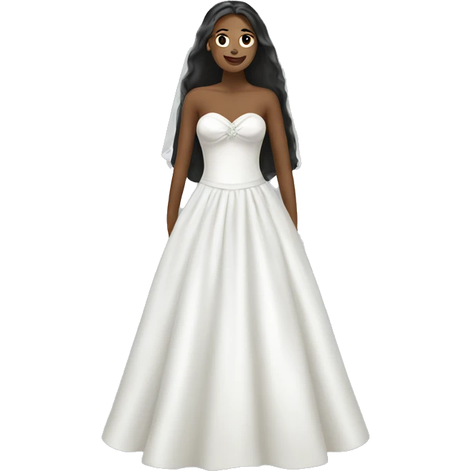 White wedding dress emoji