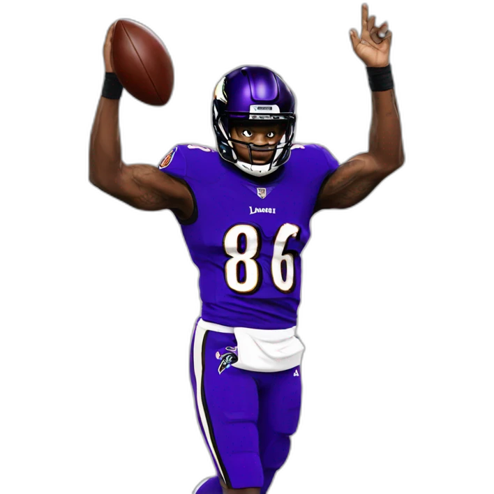 Lamar Jackson Dabbing emoji