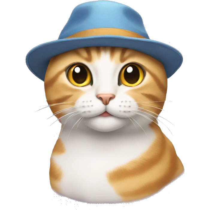 cat wearing a hat emoji