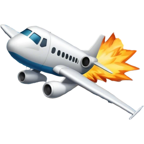 plane hitting buildings  emoji