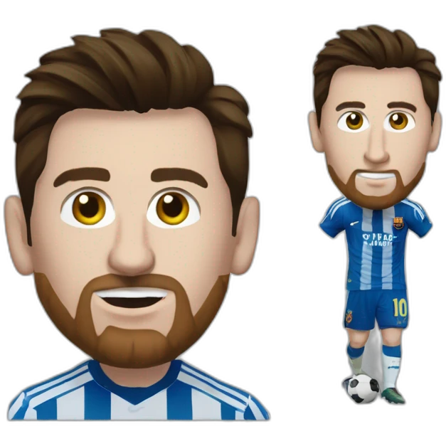 Lionel Messi en fantome emoji