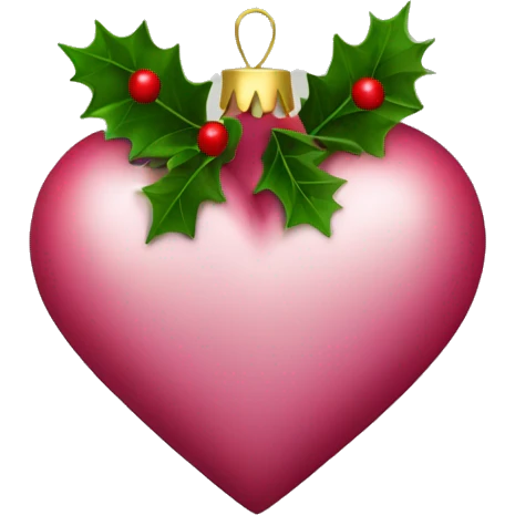 Christmas heart  emoji