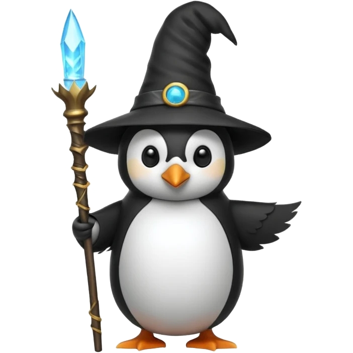 Penguin Wizard emoji