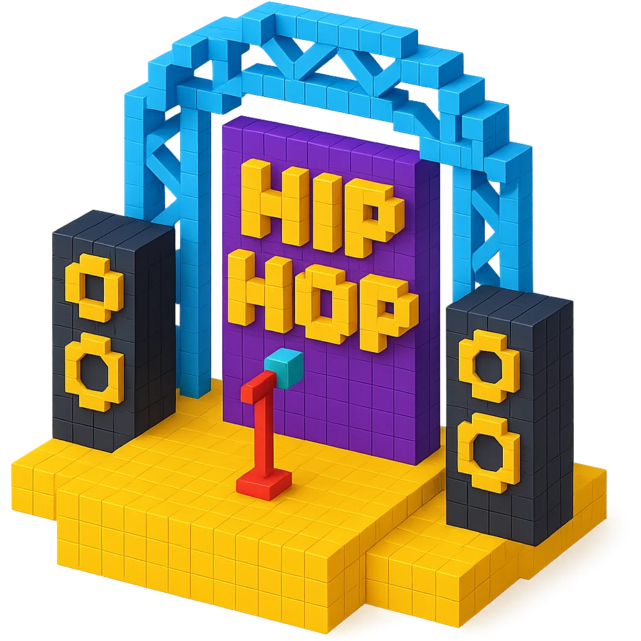 hip-hop stage setup emoji