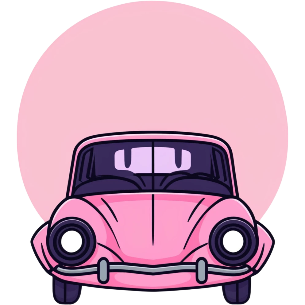 pink gothic car emoji