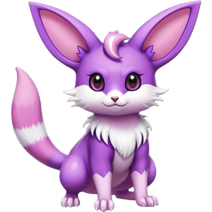 Shiny Furret-Espeon-Noibat-Hybrid (Full body) emoji