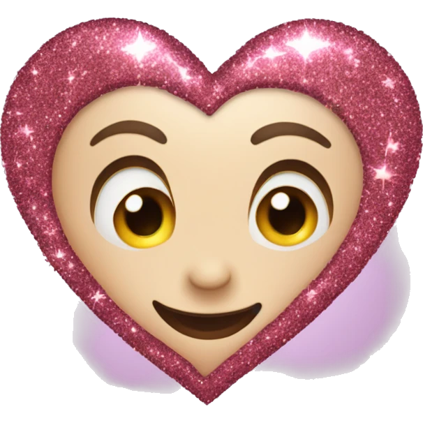 Ein Herz mit Glitzer  emoji