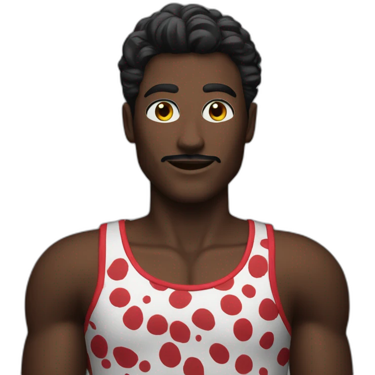 noir rouge maillot emoji