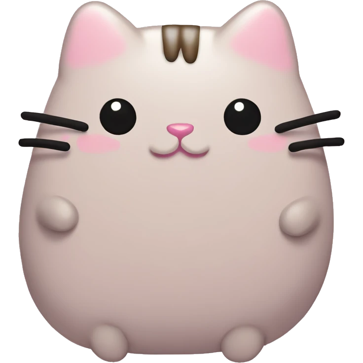 pusheen light pink emoji