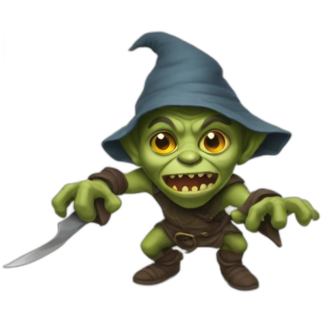goblin that stealing website information emoji