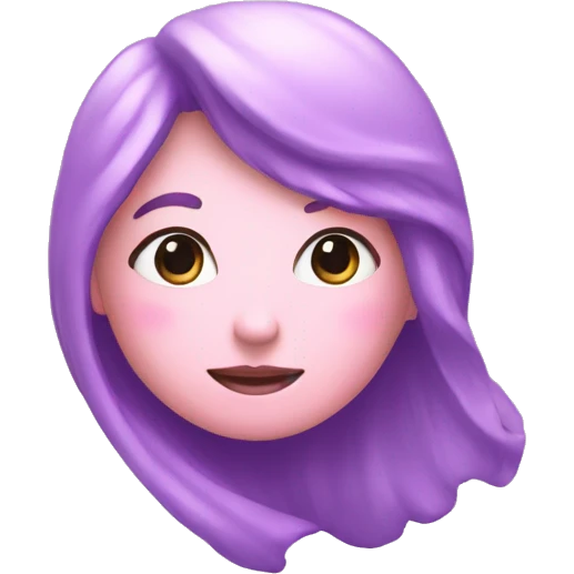 space in pastel pink and purple heart emoji
