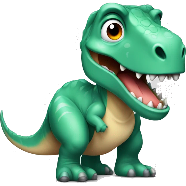 Dinosaure Avec souris emoji
