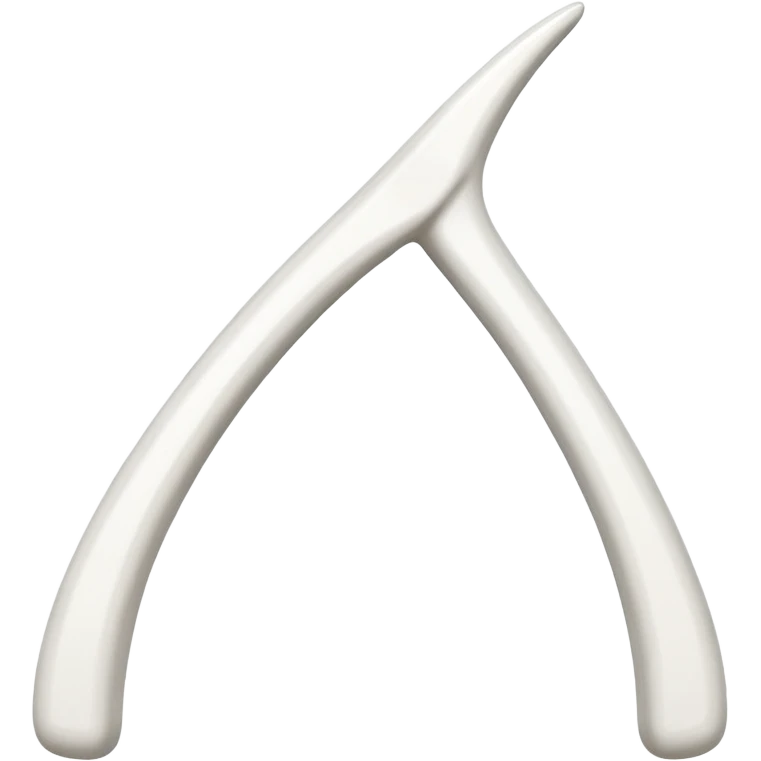 White wishbone emoji