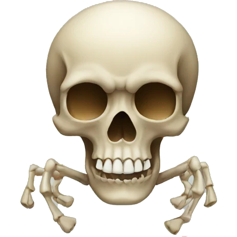 skull with 2 legs emoji