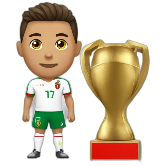 Ronaldo avec le maillot du Portugal mais le logo de l'Italie  emoji