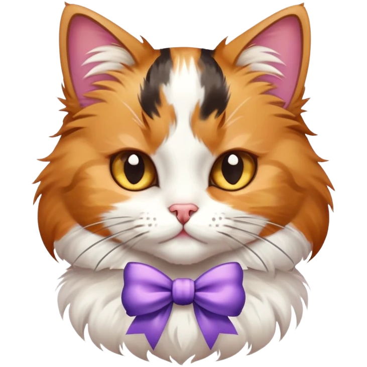 Cat with a bow emoji