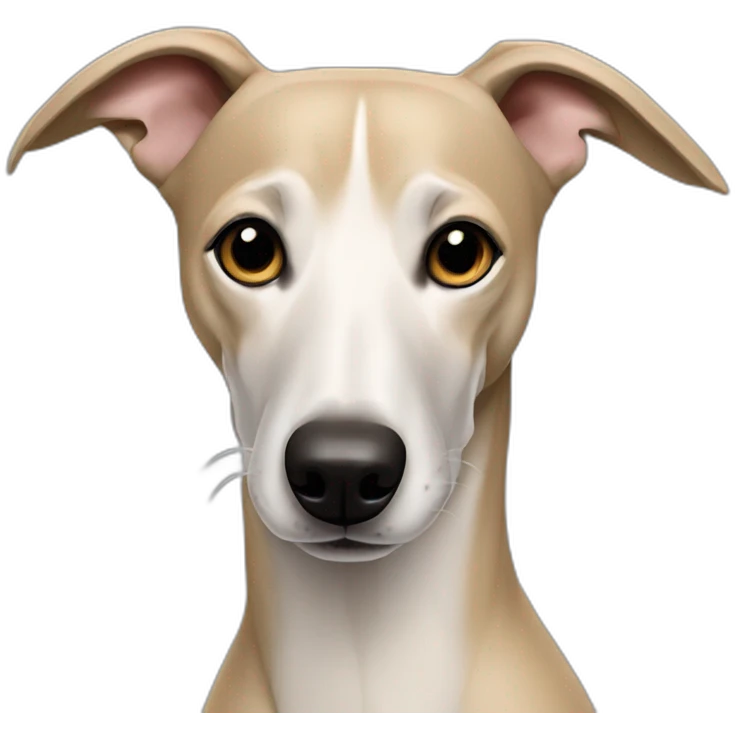 beige whippet dog emoji