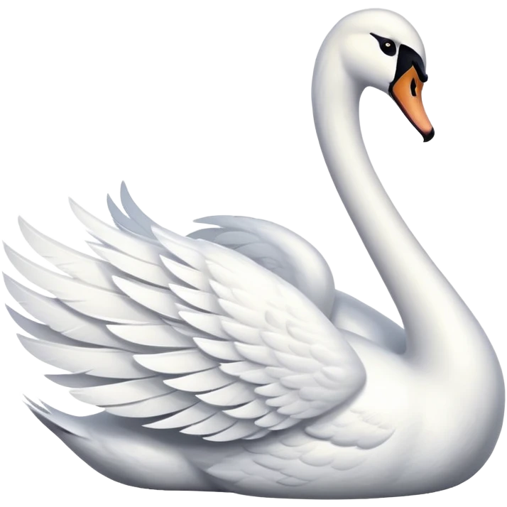 Swan in love  emoji
