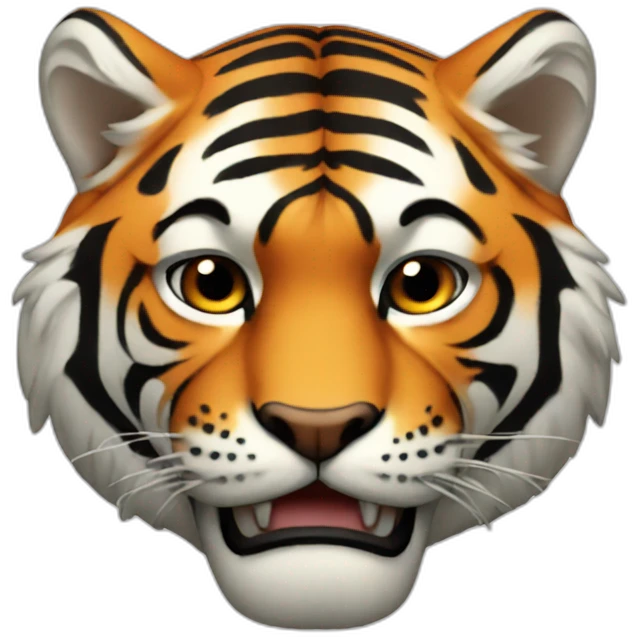 giant with tiger face emoji