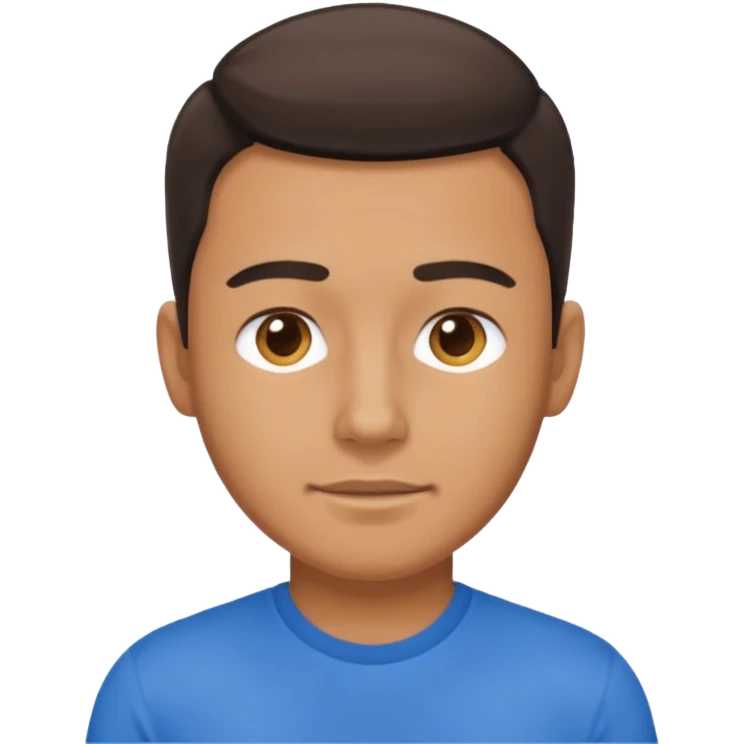 man walk with blue t-shirt  emoji