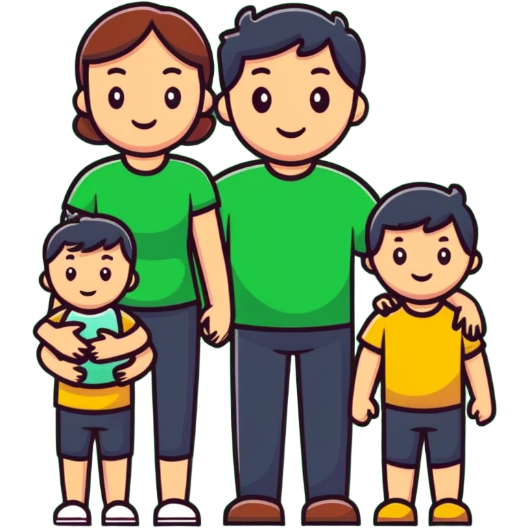 family having a picnic outdoors emoji