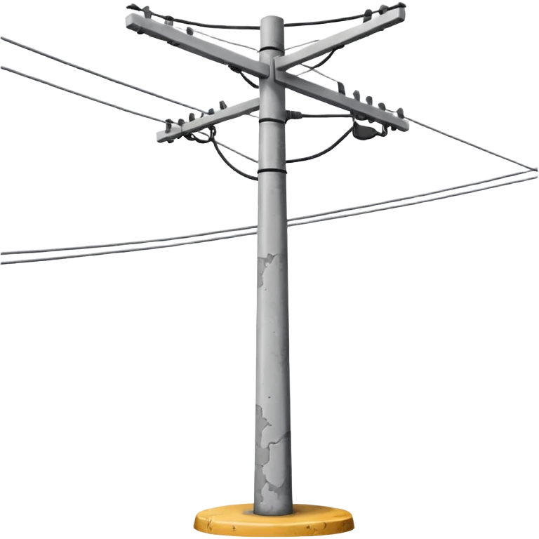Electric pole with wiers emoji
