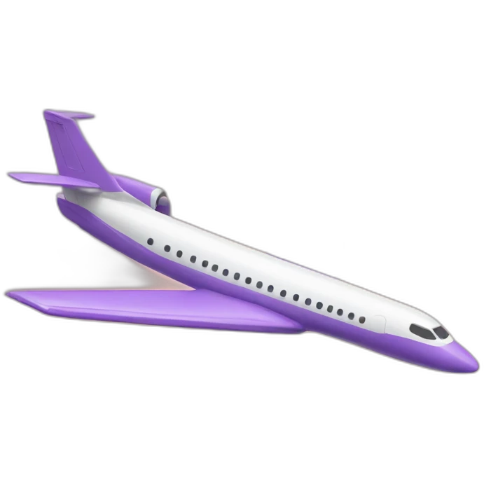 Lilac plane emoji