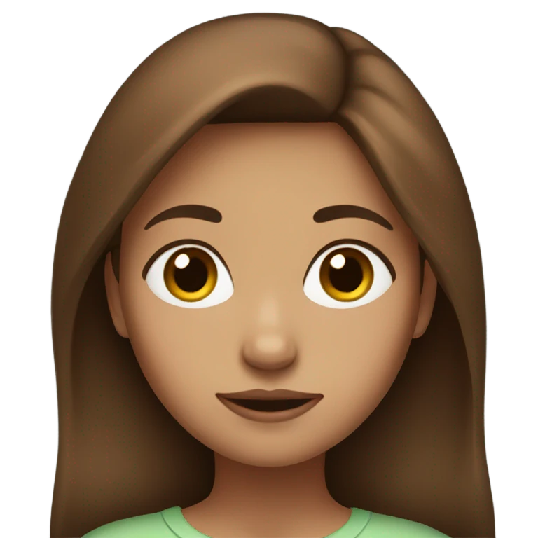 brown-haired girl emoji