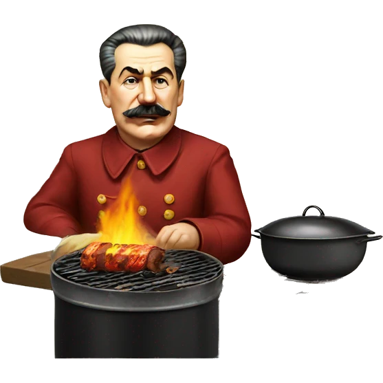 Stalin Doing a BBQ emoji