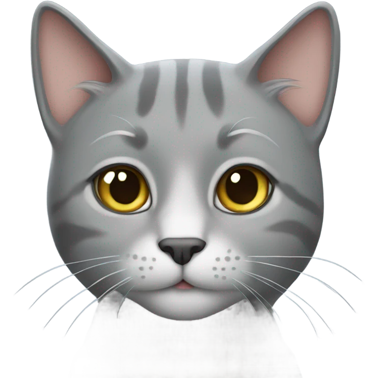 a gray cat prince emoji
