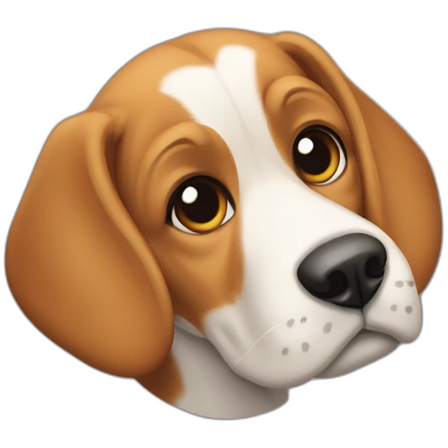 Perro raza Beagle con Mastín emoji