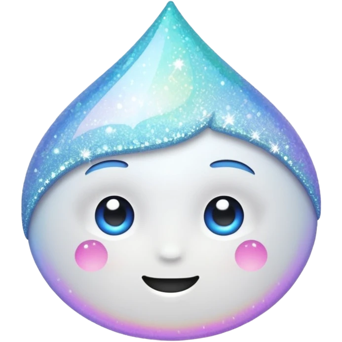 white glory glitter emoji