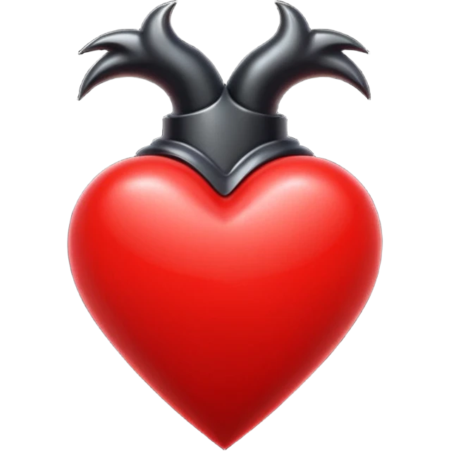 gothic animated heart emoji
