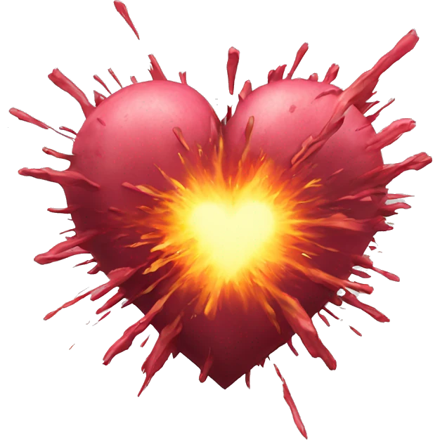 Exploding heart emoji