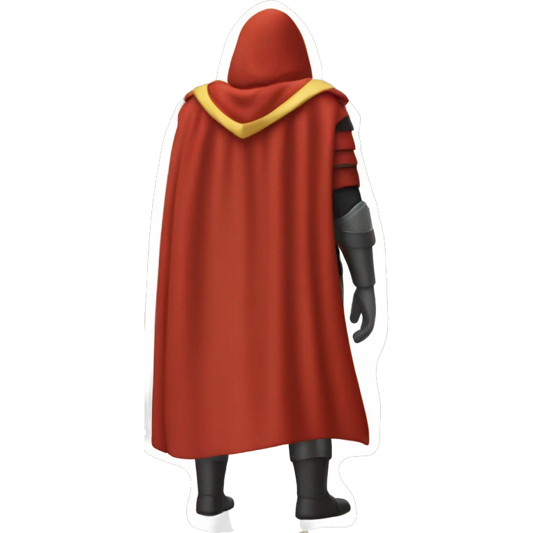 red hero cape back view emoji