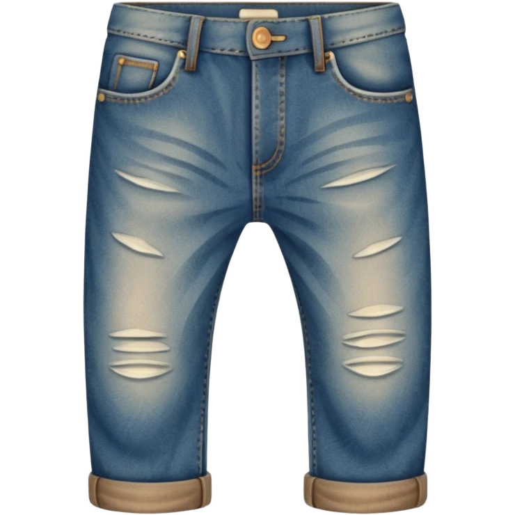 Brown swirled denim jeans emoji