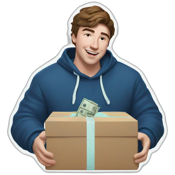 mrbeast regalando dinero emoji