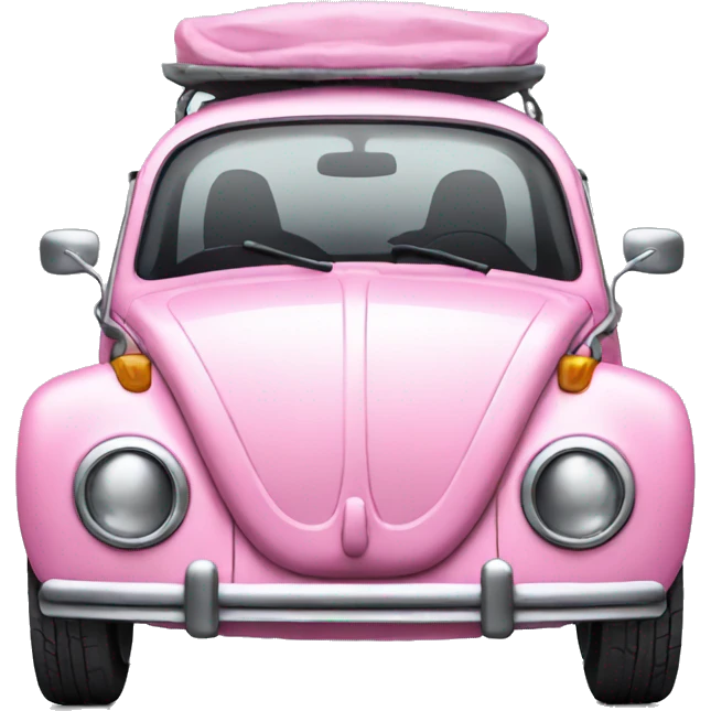 volkswagen bug pink cute emoji
