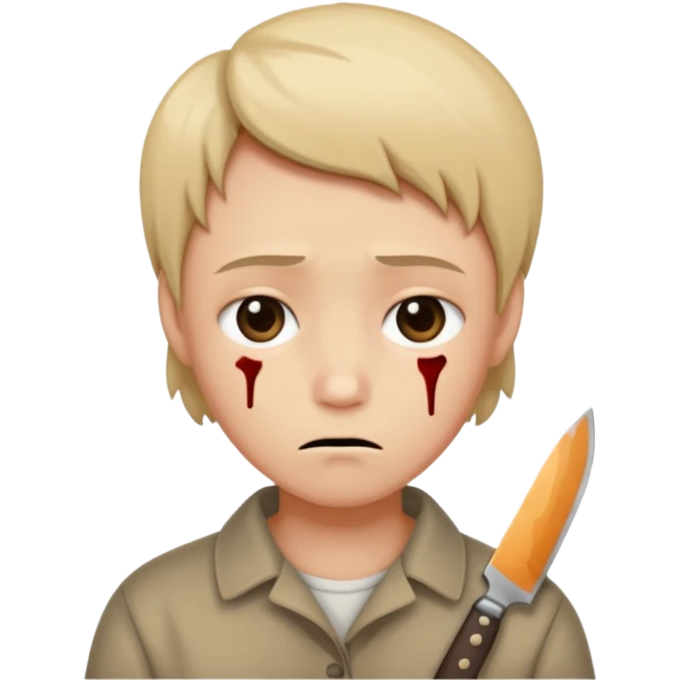 😔👊🏻🔪 emoji