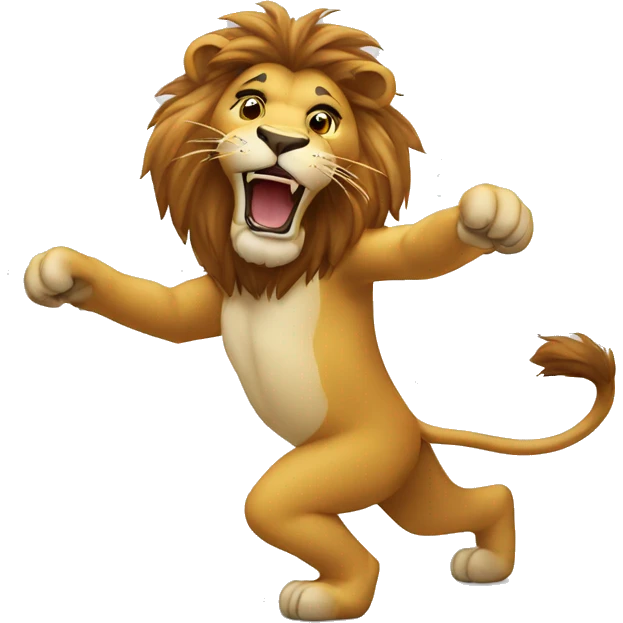 Lion qui danse  emoji
